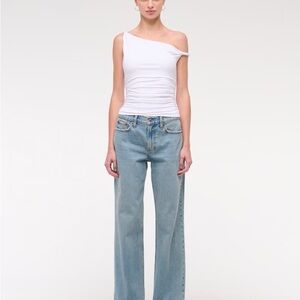 Abercrombie Asymmetrical Off-shoulder Top